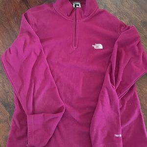NorthFace 3 quarter zip fleece